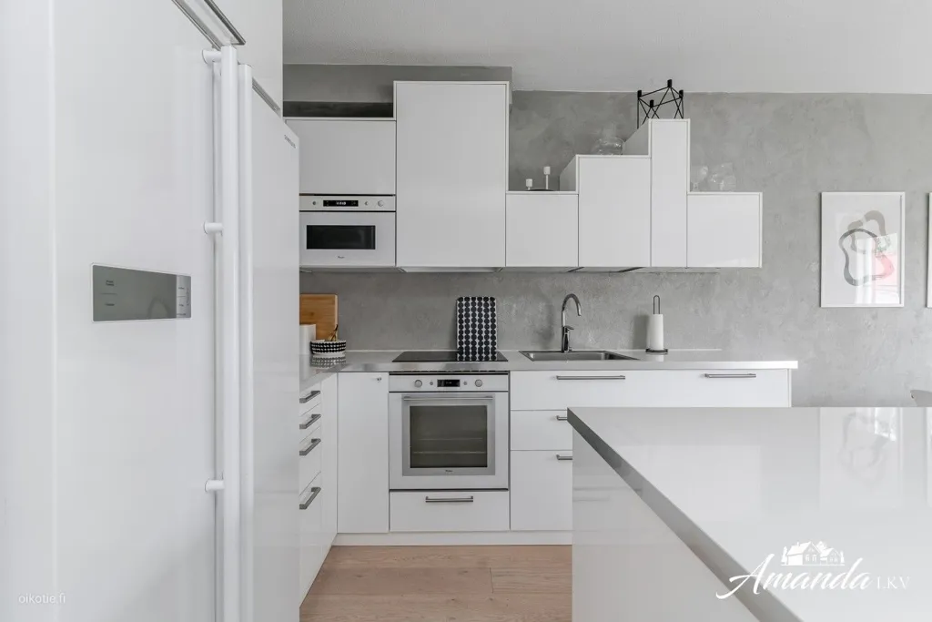 Köök - Modernised Apartment with Sauna in Liedon Vierumäki