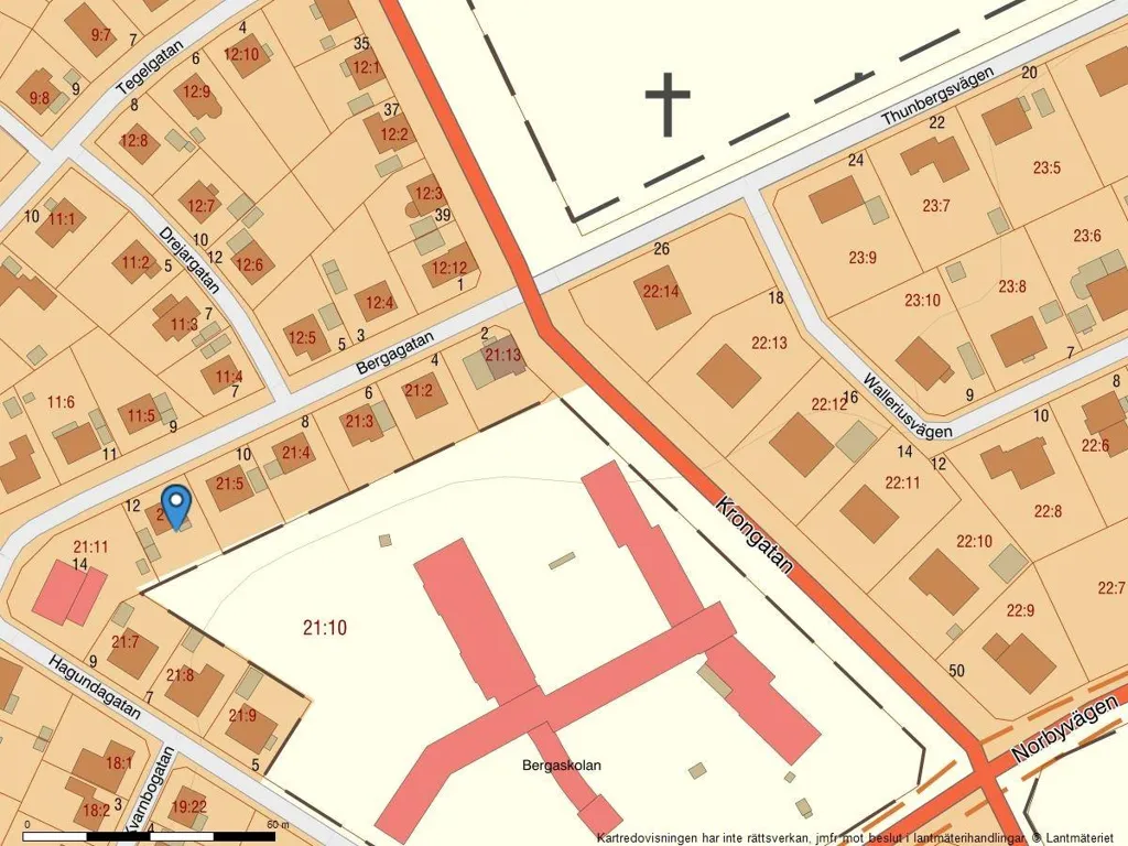 6-toaline maja asukohas Uppsala kommun