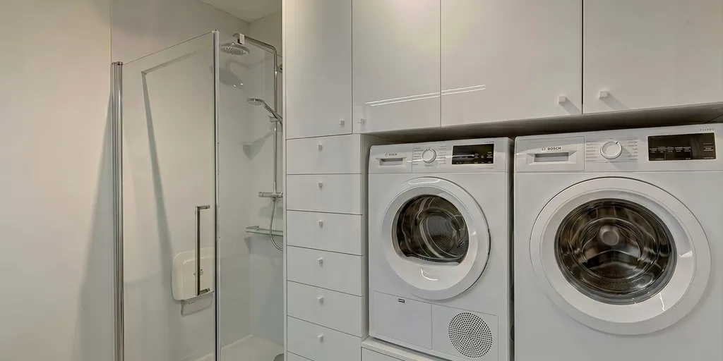 Pesuköök - Luxury Apartment with Terrace in Bilzen Centre