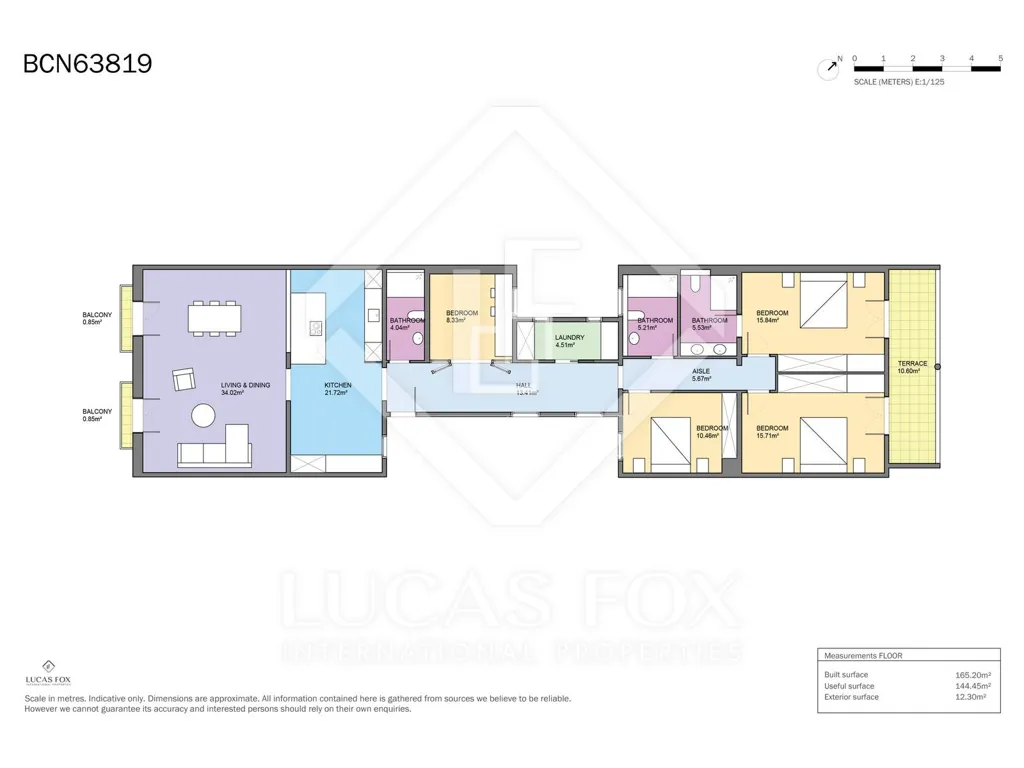 Plan - Luxury Apartment with Historic Character in Eixample Right