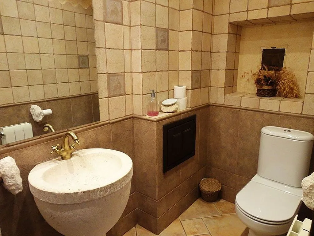 Salles de bain - Adosado with Rustic Decor in Riocavado de la Sierra
