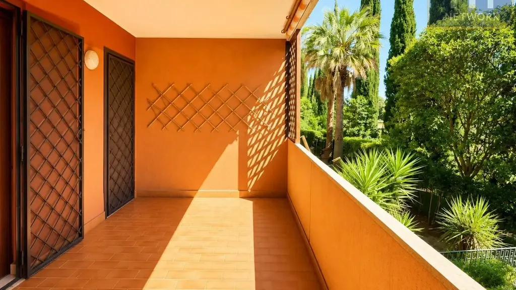 Balcon - Rustic Bilocale with Terrace in Rome