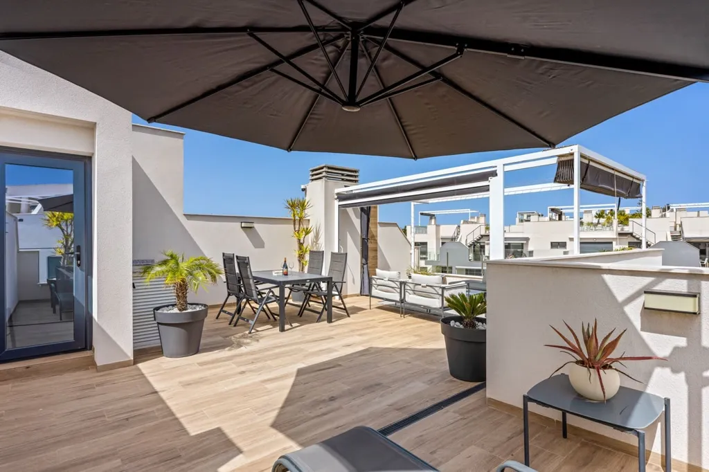 Terrasse - Penthouse with Terrace in Villamartin, Alicante