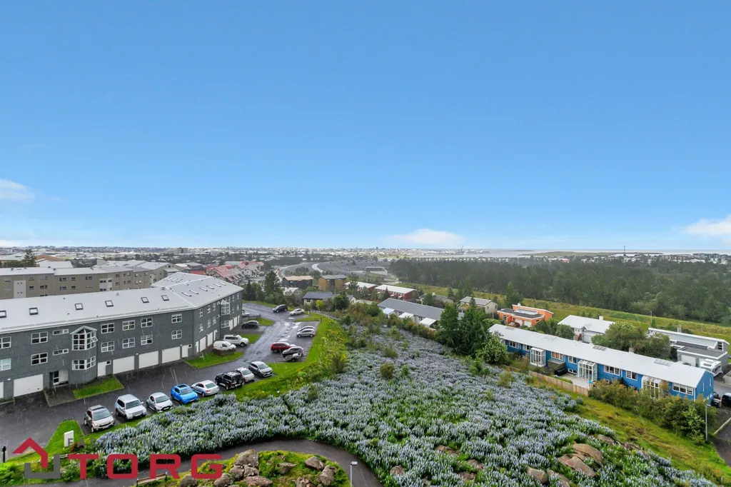 Aerial - Modernised Apartment with View in Grafarvogur
