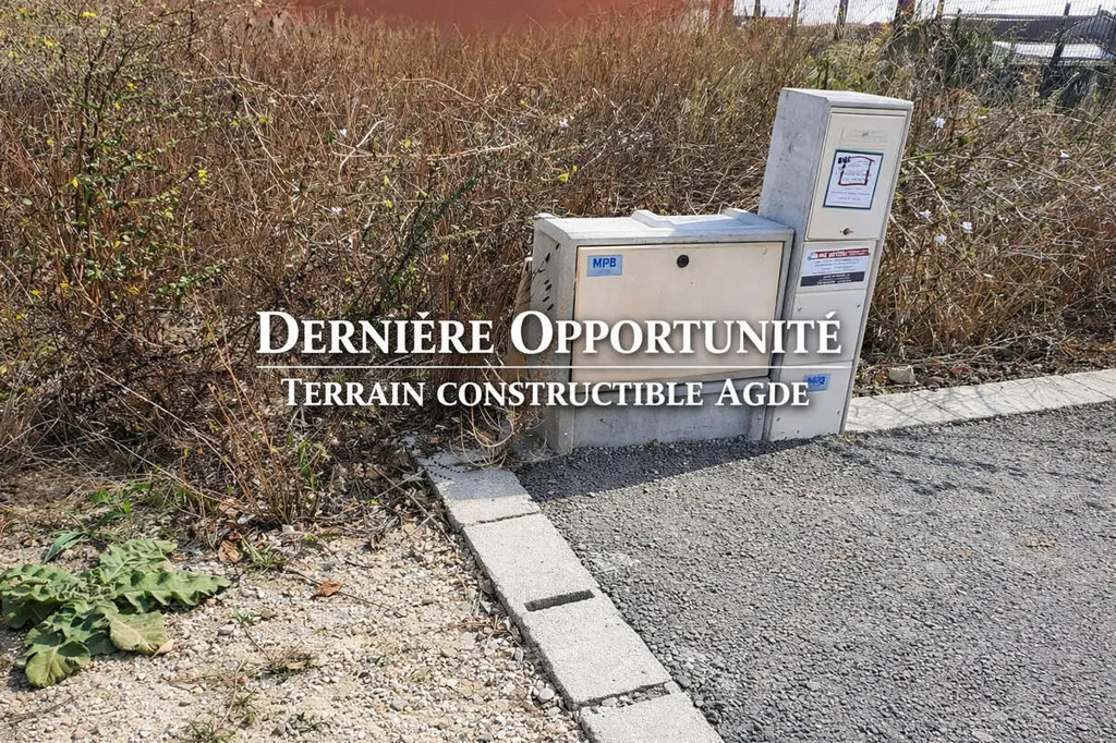 Jardin - Terrain Constructible Viabilisé à Agde