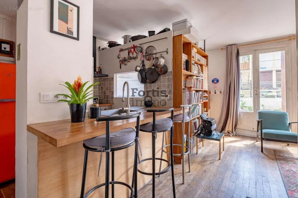 Köök - Studio with Large Terrace in Pantin