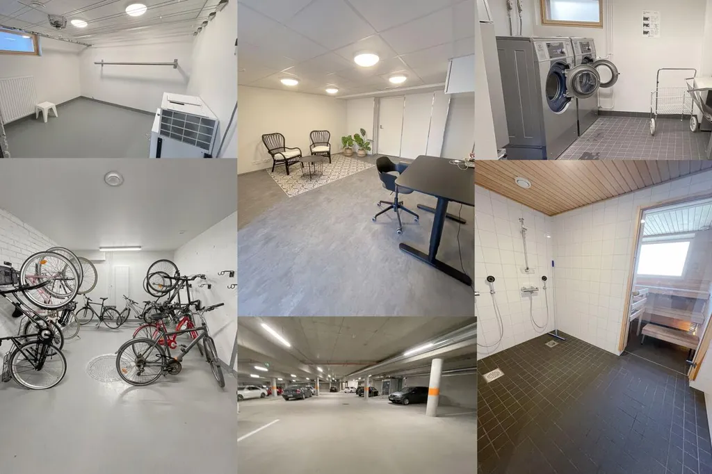 Garage - Modern Flat with Balcony in Pasila, Helsinki