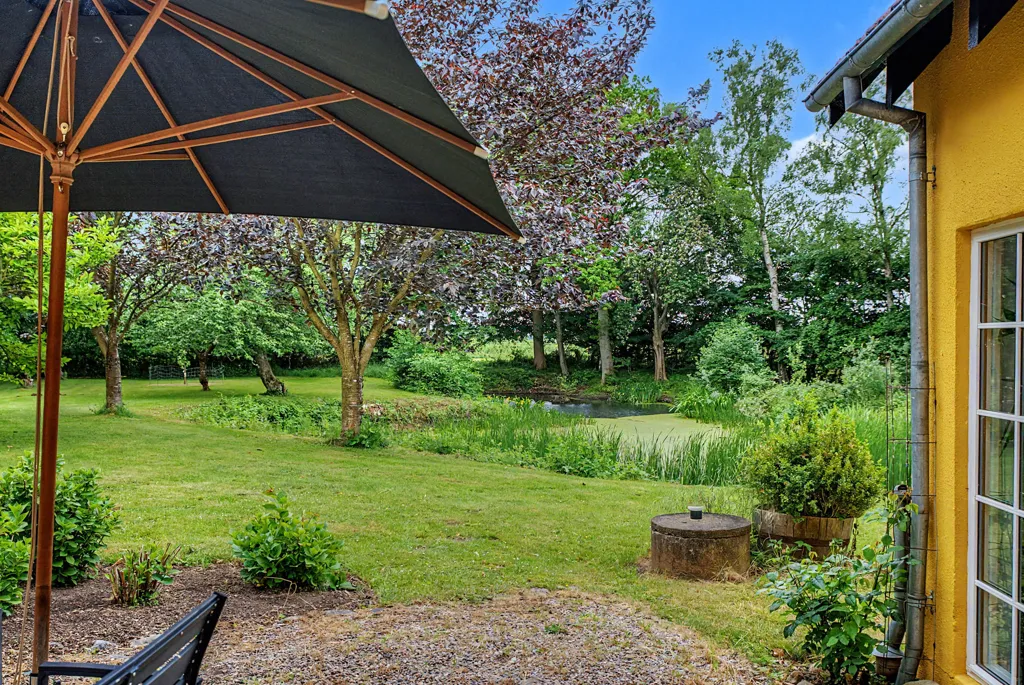 Garden - Villa with Forest View in Faaborg