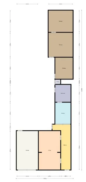 Plan - Maison avec Jardin et Garage à Moorslede