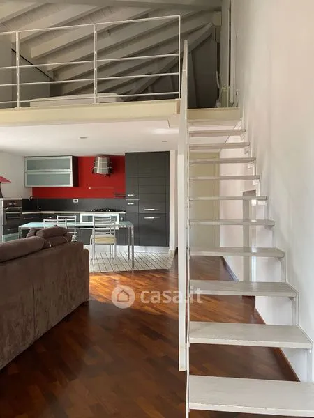 Séjour - Rustic Trilocale with Balcony in Piacenza