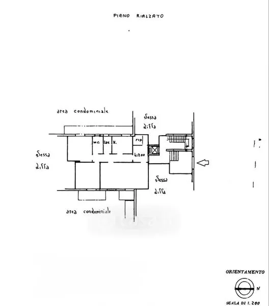 Planimetria - Apartment with Balcony in Catania