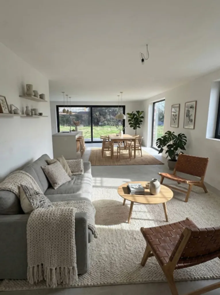 Séjour - Nouvelle Maison Énergétique avec Terrasse à Kapellen