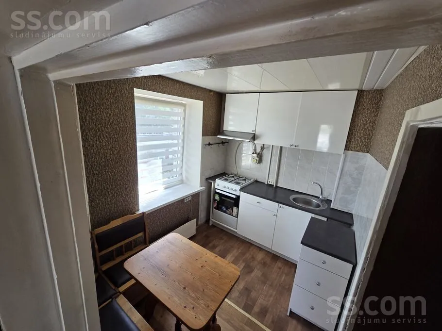 Kitchen - Bright Apartment with Balcony in Rēzekne Centre