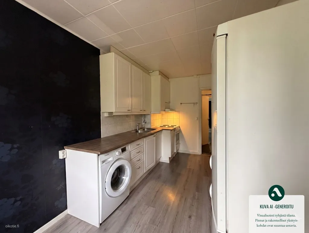 Utility Room - Spacious Studio with Balcony in Nekala, Tampere