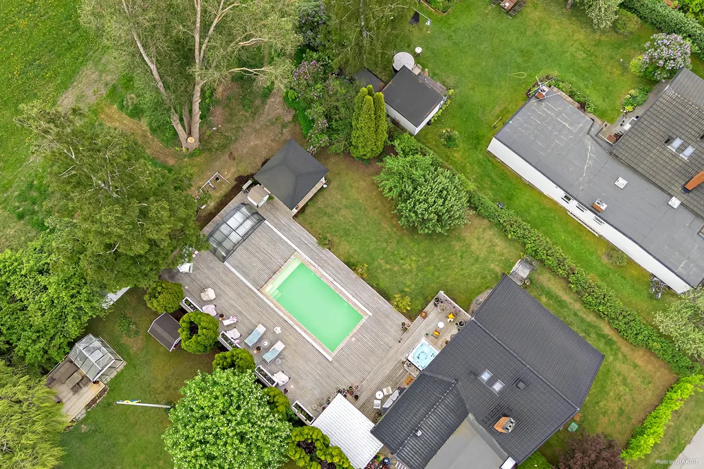 Vue aérienne - Villa with Pool in Stenhamra