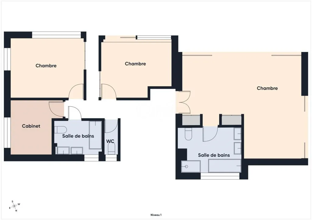 Plan - Villa avec Piscine dans un Domaine Prestigieux à Valbonne