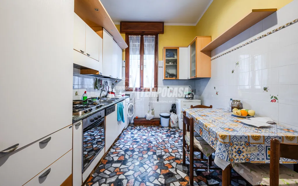 Kitchen - First-Floor Apartment with Two Balconies in Faenza