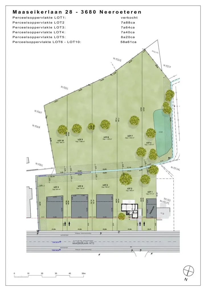 Plaan - New Development with South-Facing Plots in Neeroeteren