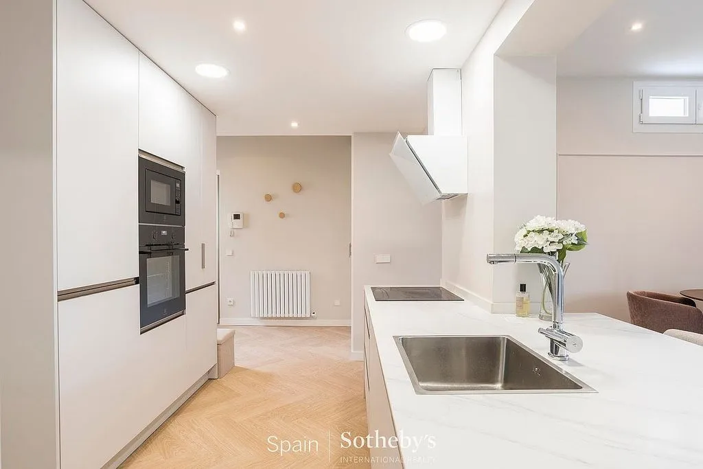 Köök - Apartment with Air Conditioning in Central Madrid