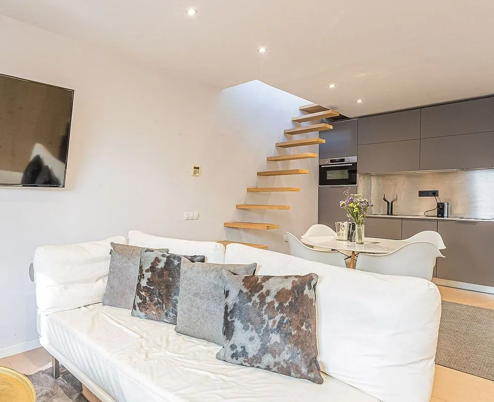 Soggiorno - Duplex with Terrace in Sant Gervasi, Barcelona