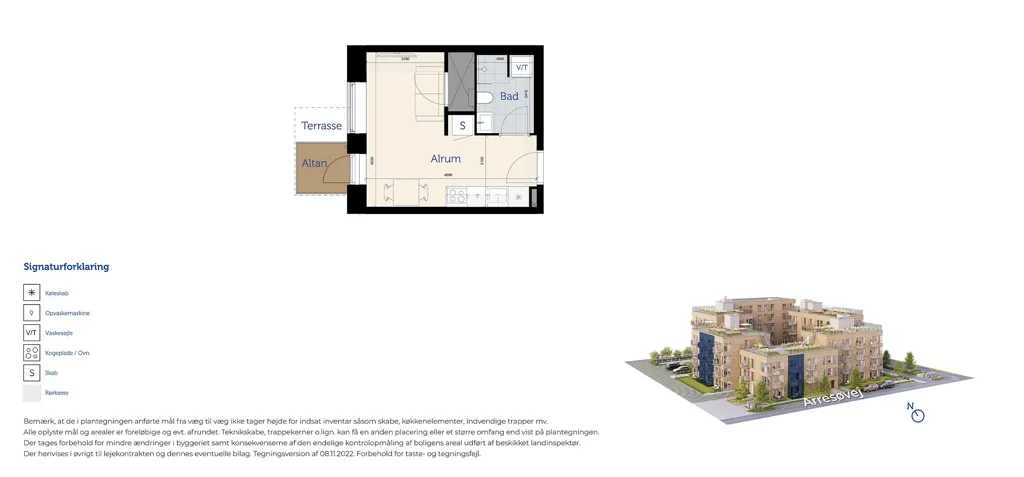 Plan - Modern Student Apartments in Risskov, Aarhus