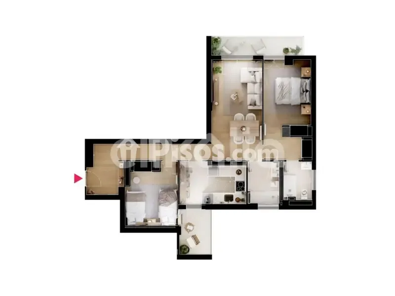 Plan - Apartment with Terrace in Pinar del Rey, Madrid