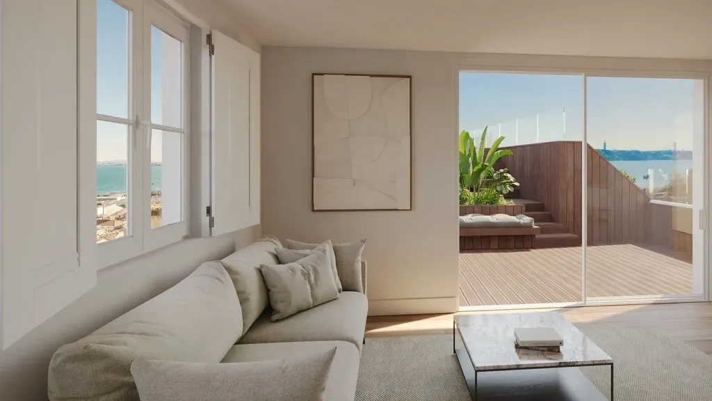 Séjour - Duplex Apartment with Terrace in Lisbon's Historic Centre