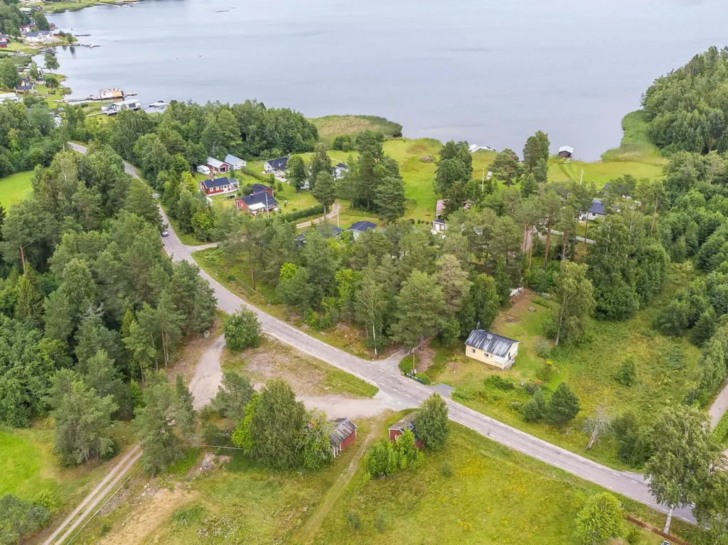 Vue aérienne - Seaside Plot with Boat Facilities in Njurunda
