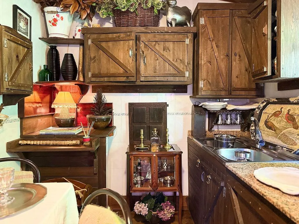 Küche - Rural House with Garden in Lugás