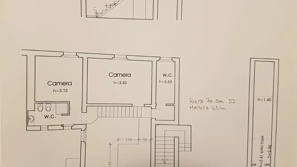 Plan - Rustic Apartment with Balcony in Siena