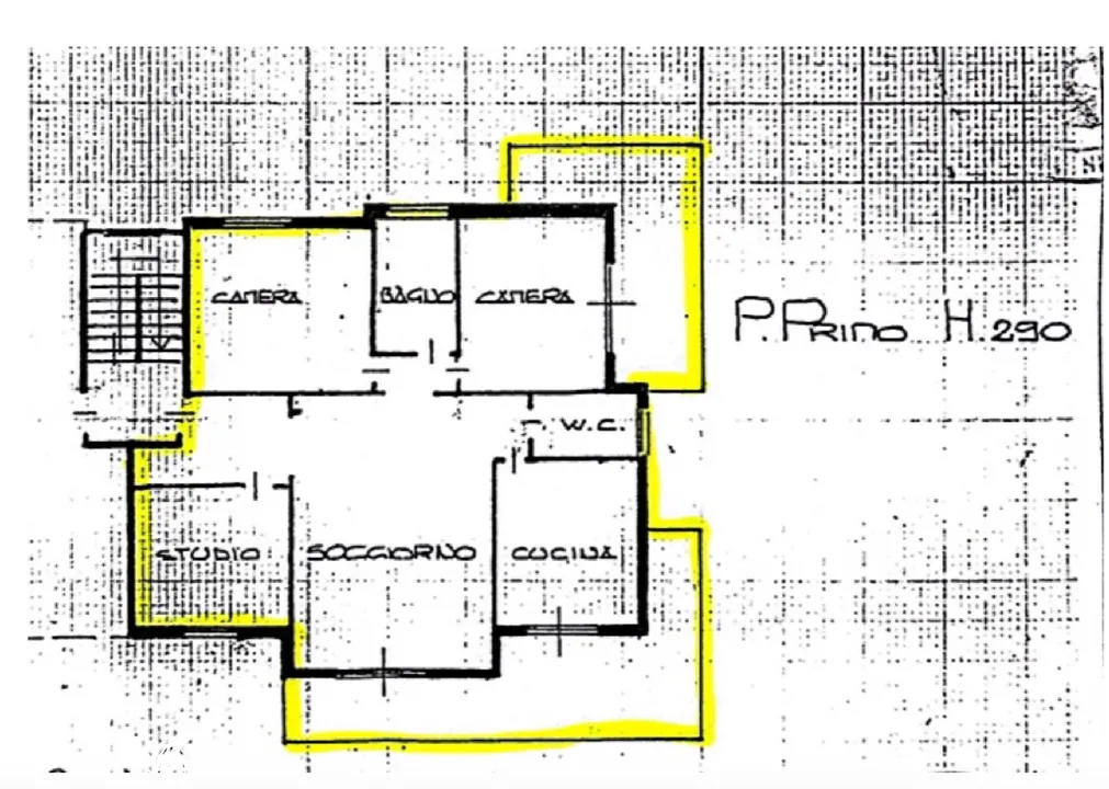Plan - Apartment with Terraces in Pecetto Torinese
