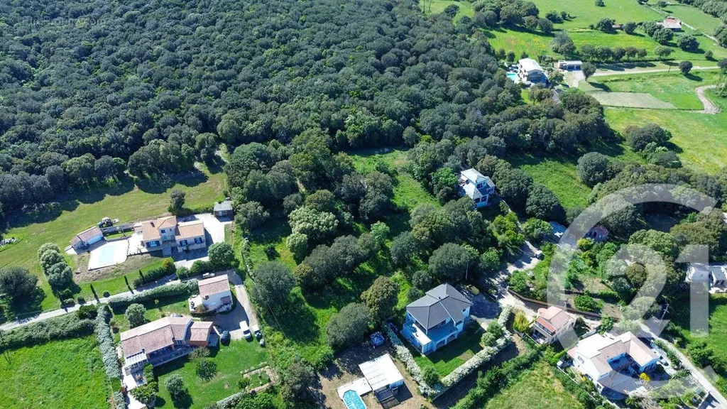 Vista aerea - Constructible Land with Sea View in Rogliano