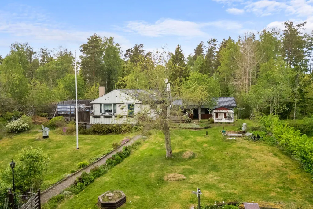 Vue aérienne - Villa with Pool and Jacuzzi in Smara, Edsbro