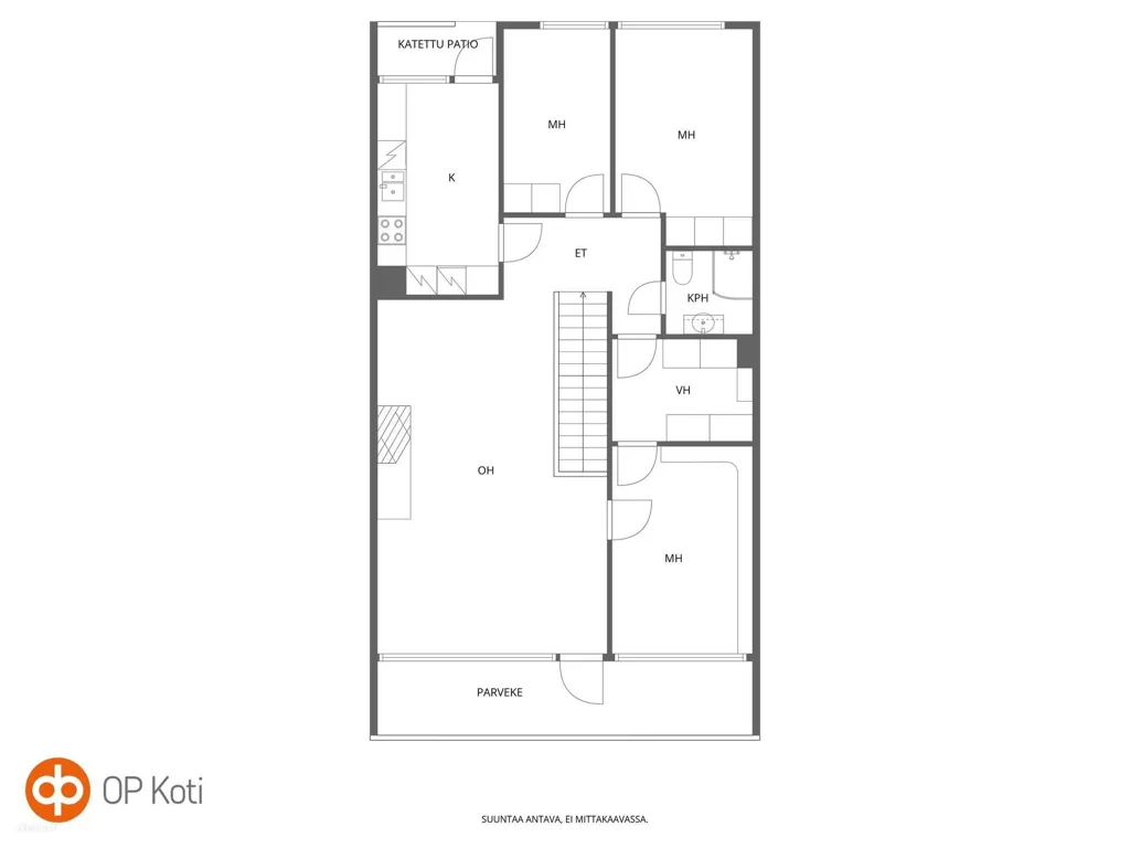 Plan - Architectural Apartment with Sauna in Turku