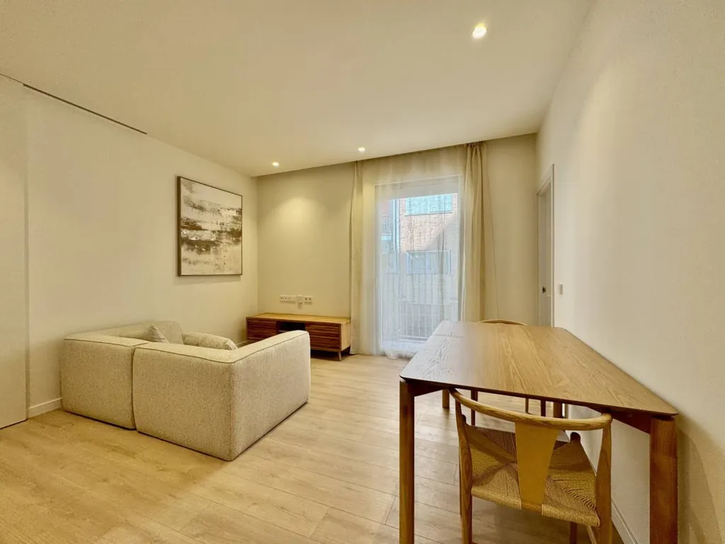 Living Room - Modern Flat with Balcony in Pere Garau