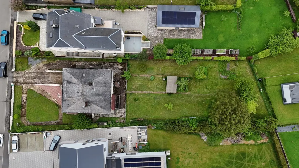 Vue aérienne - Maison avec Jardin et Cheminée à Halanzy