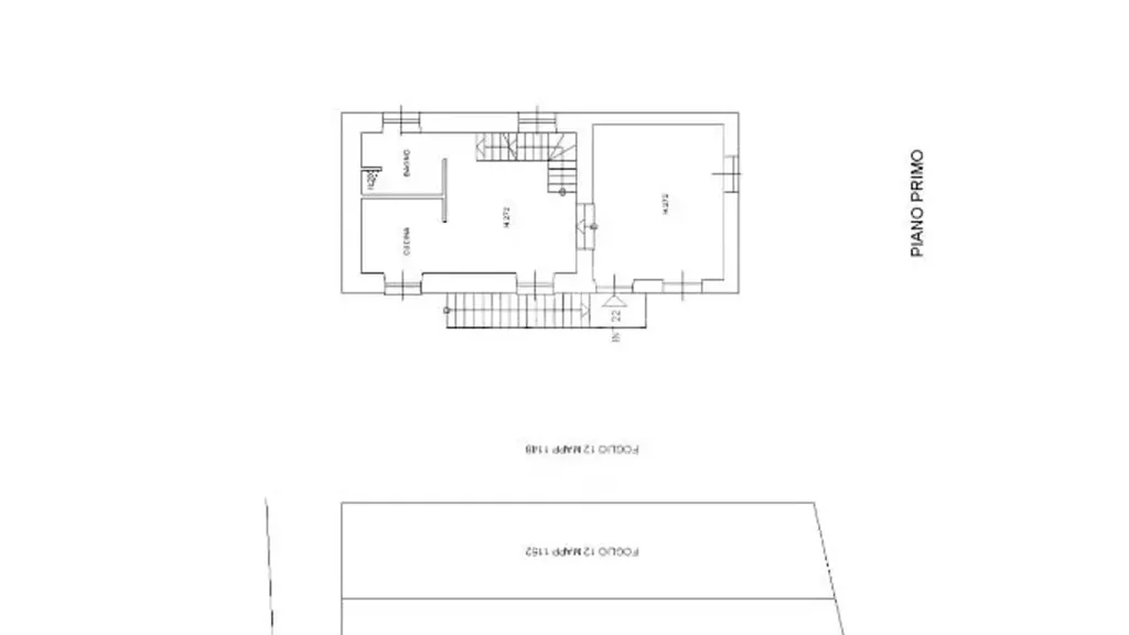 Plan - Villa with Terrace and Garden in Serra Riccò
