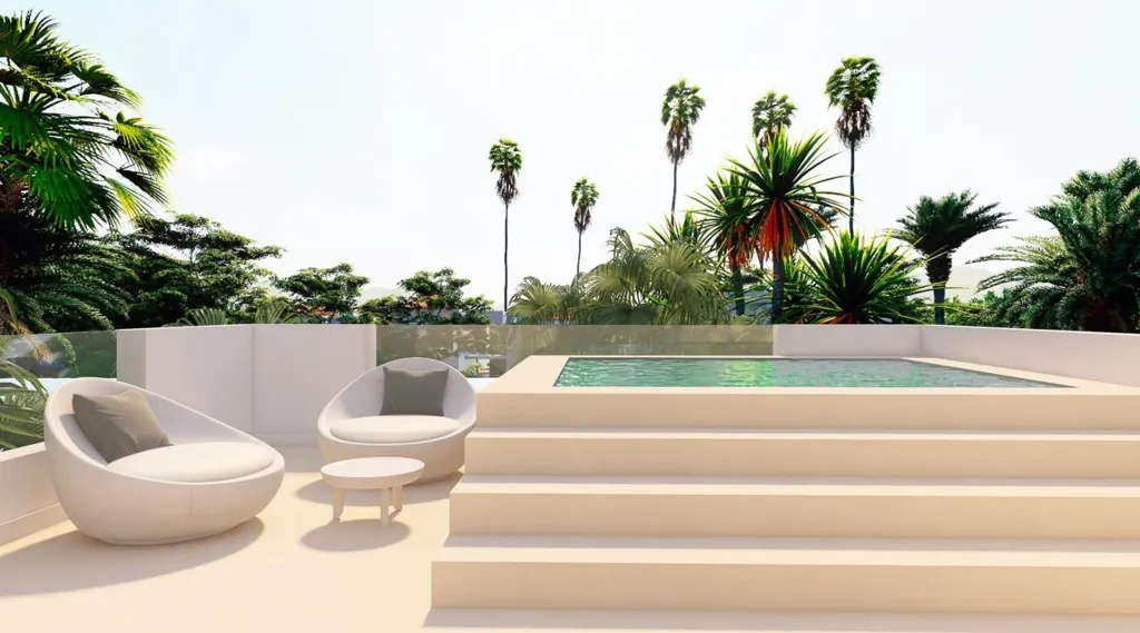 Piscine - Penthouse with Sea View in Estepona
