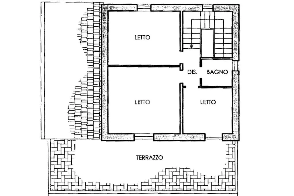 Floor Plan - Rustic Villa with Garden in Cesena