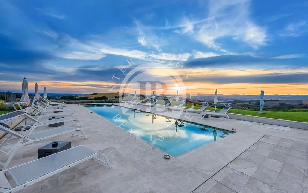 Piscina - Luxury Villa with Panoramic Pool in Manciano, Tuscany
