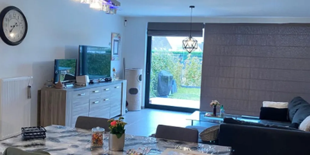 Salle à manger - Appartement au rez-de-chaussée avec jardin à Beernem