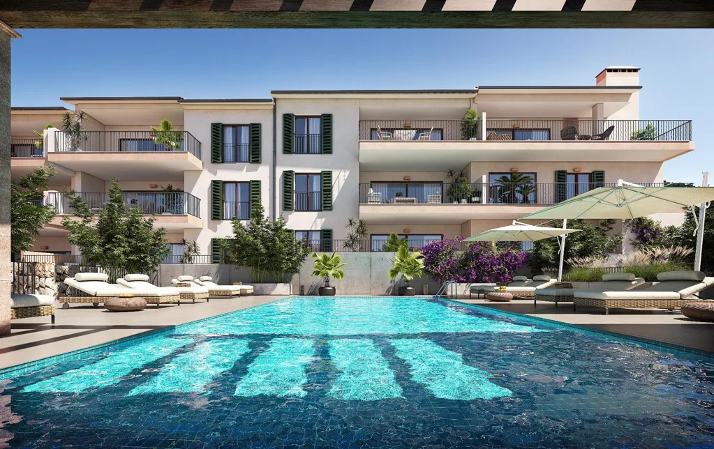 Pool - Luxury Apartment with Sea View in Capdepera