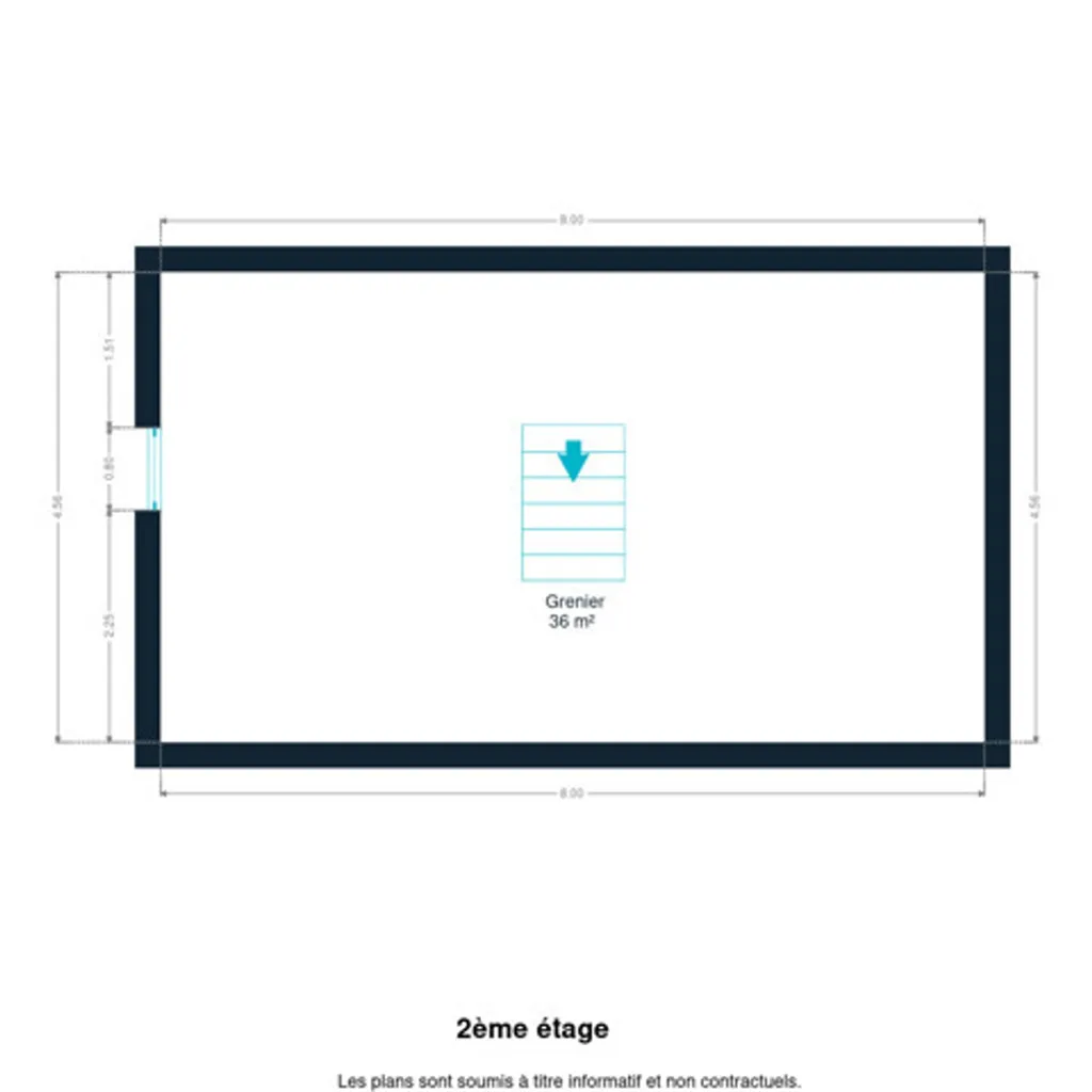 Plan - Maison 4 Façades avec Jardin et Garage à Berzée