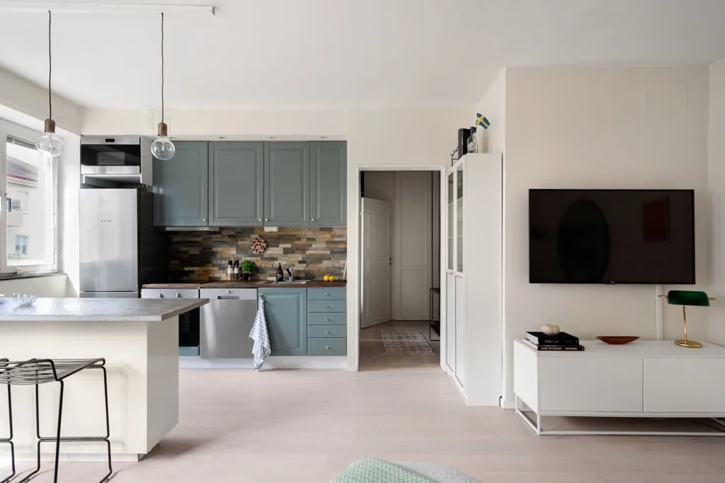 Cuisine - Two-Bedroom Flat with Open Plan in City Centre