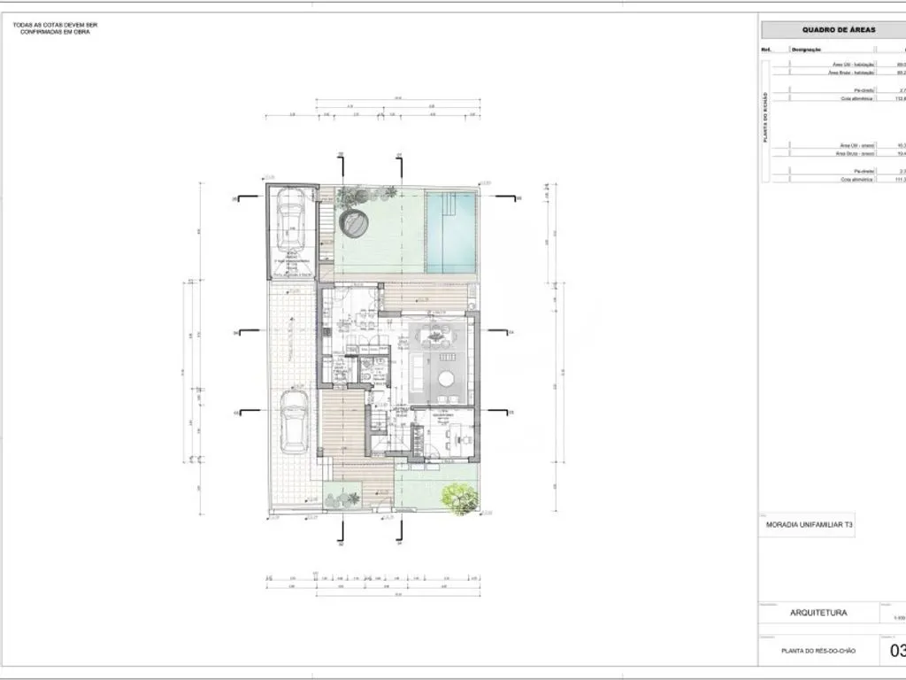 Floor Plan - Luxury Semidetached House with Pool in Loures