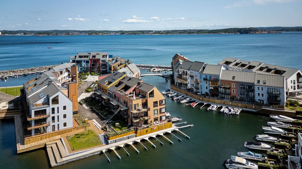 Vista aerea - Apartment with Sea View in Agnespassasjen