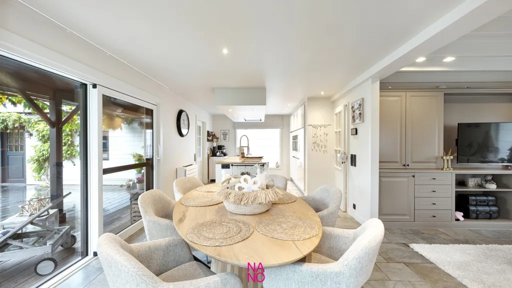 Sala da pranzo - Energy-Efficient Villa with Pool in Moerkerke