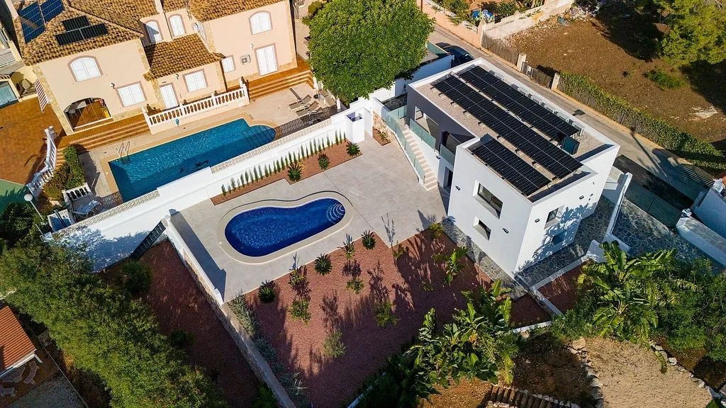 Õhuvaade - Contemporary Chalet with Solar Installation in Calpe