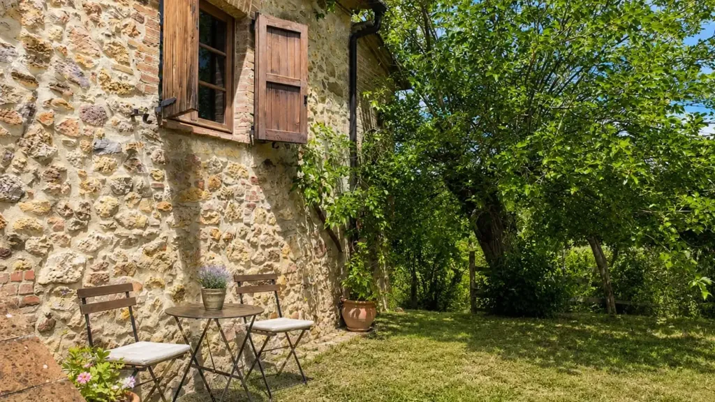 Jardín - Rustic Apartment with Private Garden in Monticiano
