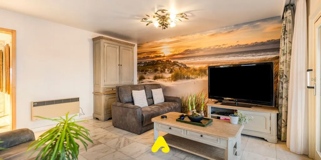 Séjour - Appartement Central avec Vue sur la Place à De Panne